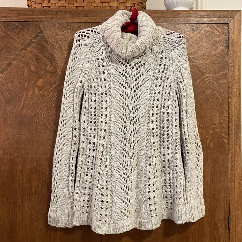 Sleeping on Snow long turtleneckck sweater linen cotton